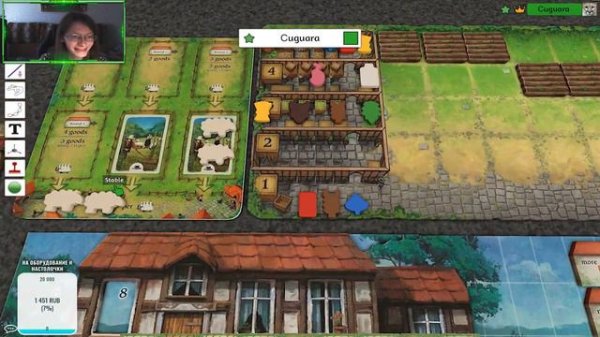 Халлертау / Hallertau - играем в настольную игру TabletopSimulator (запись стрима)