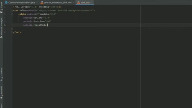 Tutorial Animation Blink in Android Studio 4.1 смотреть онлайн
