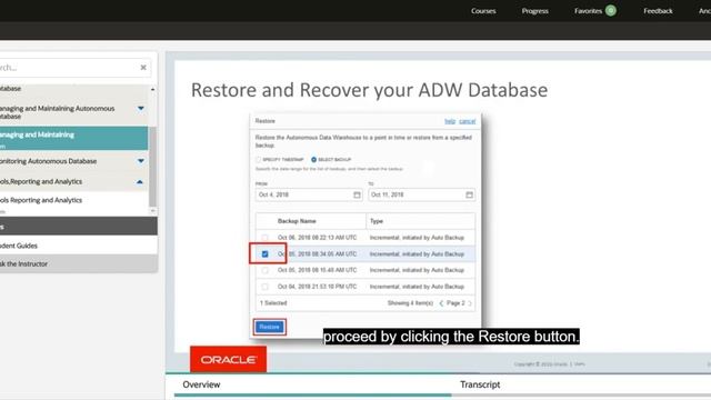 4. Managing and Maintaining Autonomous Database смотреть онлайн