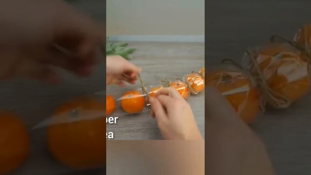 Tangerine Wreath with your own hands смотреть онлайн