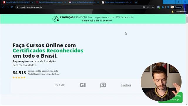 CURSOS DE EXCEL ONLINE E GRATUITOS (COM CERTIFICADO) | Daniel Segredos смотреть онлайн