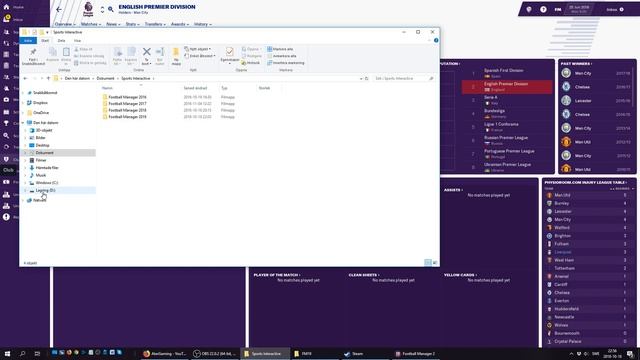 Football Manager 2019 - How To Change Save Folder And Graphics Folder In Fm19