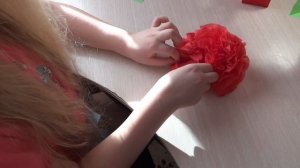 Как сделать красивые цветы из салфеток на  8 МАРТА