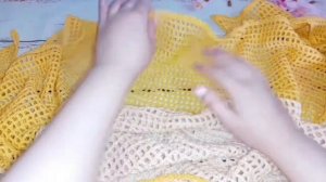 Обзор / Простая Шаль крючком / Обвязка края