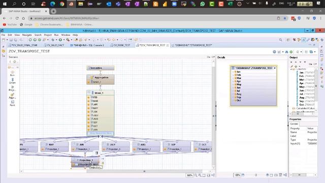 Transpose data using CV in SAP HANA смотреть онлайн