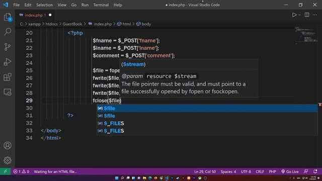 How to Create a Guestbook Using HTML & PHP смотреть онлайн