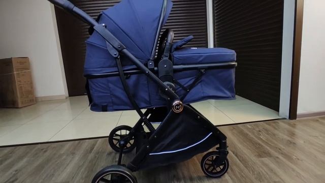 Коляска-трансформер с автокреслом Canmeja 810-tl blue смотреть онлайн