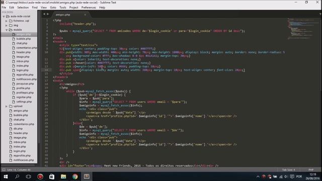 Tutorial criar uma rede social com PHP e MySql #ESPECIAL# - Versão mobile смотреть онлайн