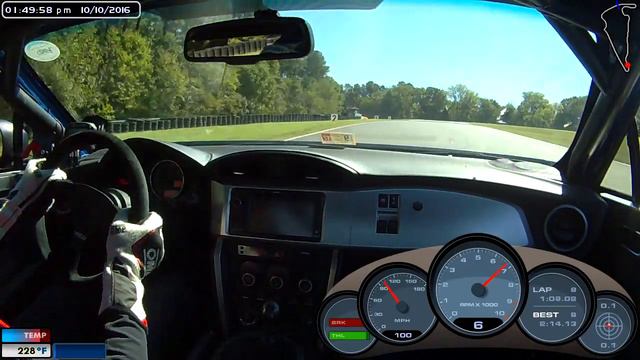 Nilsen Eye Care 2013 Subaru BRZ 2:13 lap at VIR смотреть онлайн