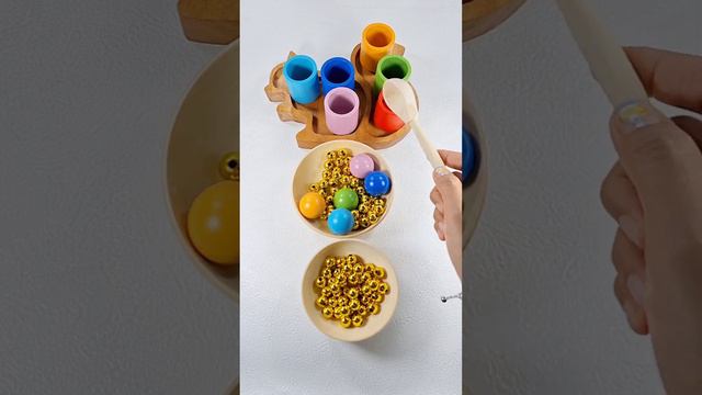Colorful Wooden Sorter Oddly Satisfying and Xylophone Marble Run ASMR #colorful #asmr смотреть онлайн