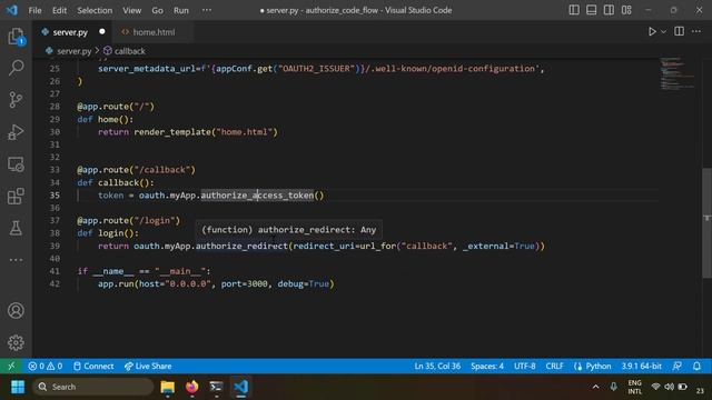 Implement OAuth 2.0 Authorization Code flow using authlib in python flask web apps | Single Sign On смотреть онлайн