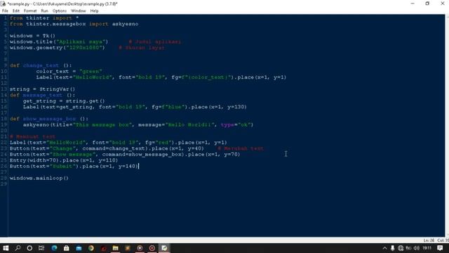 Python tkinter tutorial - Input output dan messagebox смотреть онлайн