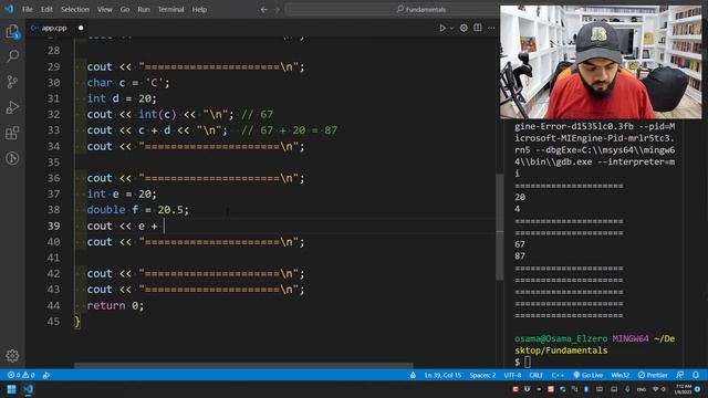 [Arabic] Fundamentals Of Programming With C++ #023 - Data Types - Type Conversion смотреть онлайн
