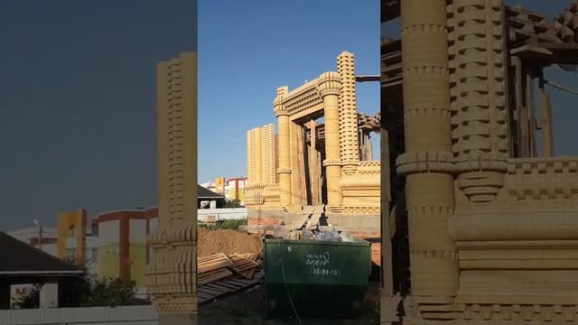 Оформление входных дверей. Бесшовная кладка. Башня медуза. смотреть онлайн