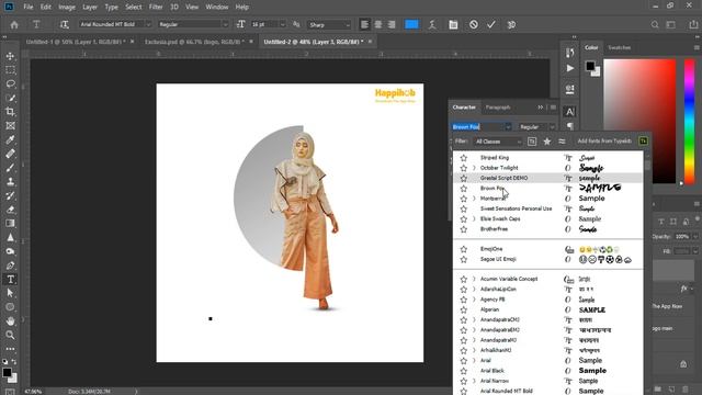 Social Media Ad - Fashion Banner Design in Adobe Photoshop CC 2019 смотреть онлайн