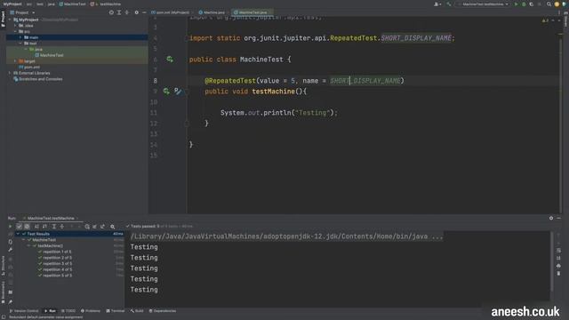 How to use the Repeated Test Annotation - JUnit Tutorial смотреть онлайн