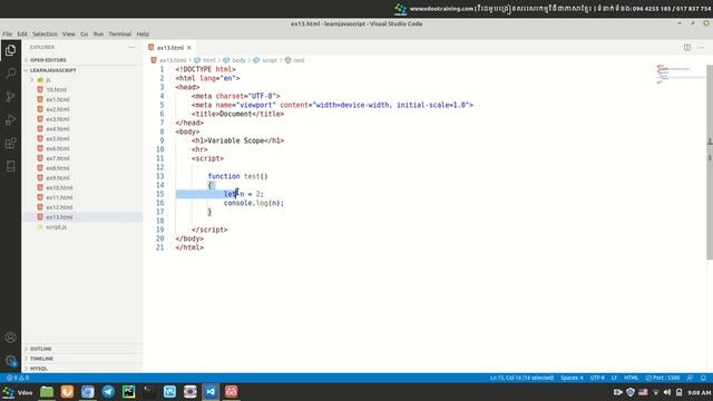 How to use variable scope in JavaScript смотреть онлайн