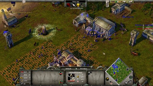 Age of mythology tale of the dragon Poseidon Basin Giant map Unlimited pop 1v2 Hard #09 смотреть онлайн