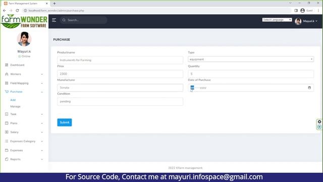 Farm management system in PHP | Agriculture management system project | Full source code download смотреть онлайн