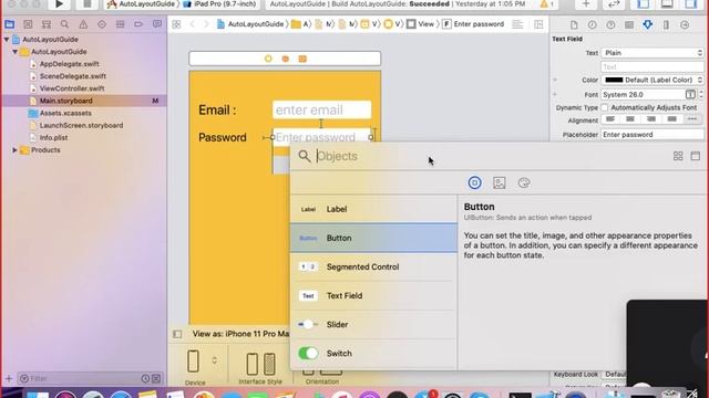 AutoLayout | How to create AutoLayout constraints based screens | iPhone App Development in hindi смотреть онлайн