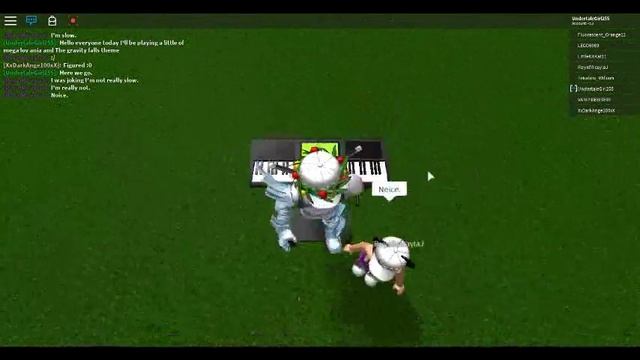 (Roblox piano) Playing Megalovania and Gravity Falls (Sheet in destription) смотреть онлайн
