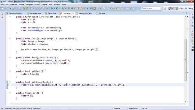 Bouncing a Ball: Practical Android Java Development Part 73 смотреть онлайн