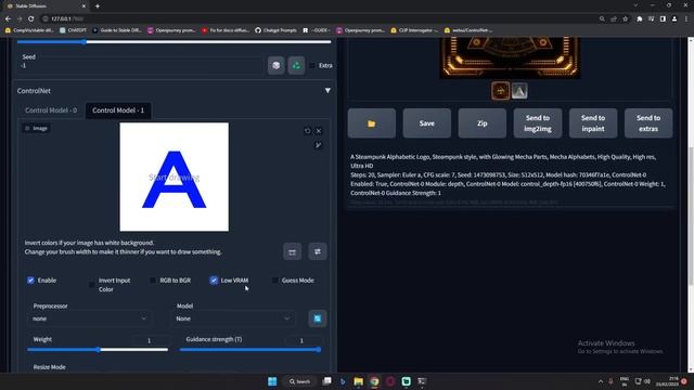Stable Diffusion ControlNet Extension For Logos In Depth | ControlNet Extension | #stablediffusion смотреть онлайн