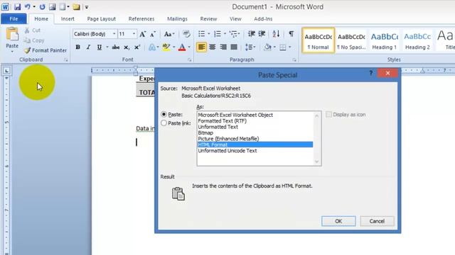 Linking Excel data with Word to create up-to-date reports from the Excel file смотреть онлайн