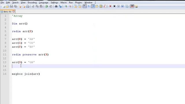 VB Script - Arrays смотреть онлайн