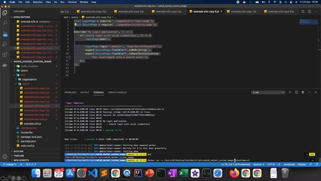 WebdriverIO : DOCKER (IMAGES) смотреть онлайн