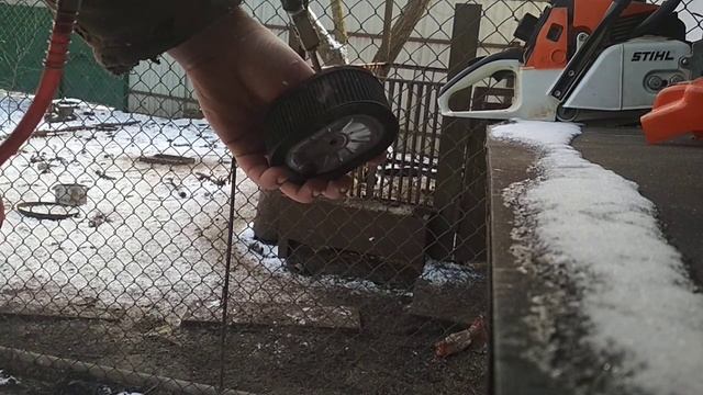 Stihl ms 660 чистка фильтра HD 2 компрессором. смотреть онлайн