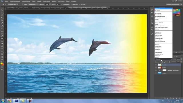 Засвет фотографии в фотошопе/photo processing смотреть онлайн