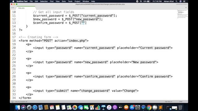 Hashed password change feature - Core PHP and MySQL смотреть онлайн