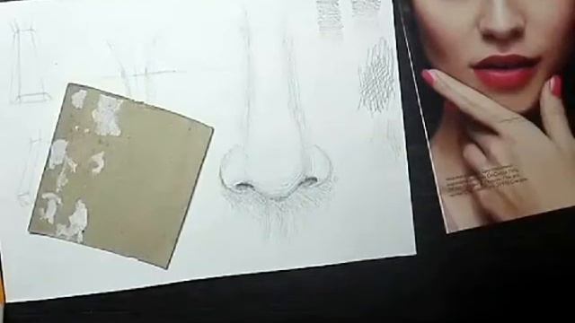 Рисование носа. смотреть онлайн