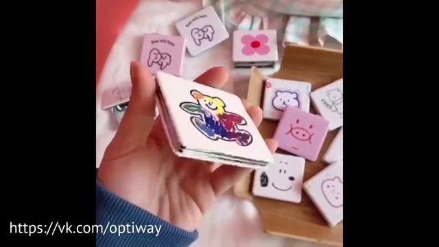 Двустороннее зеркало для макияжа | Детское зеркало | Складное маленькое зеркало ОПТОМ смотреть онлайн