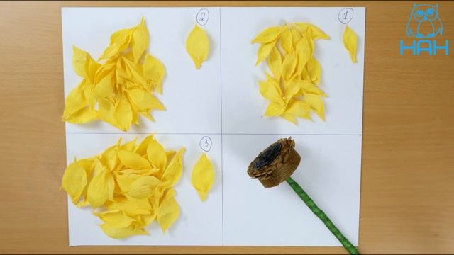 【бумажный цветок】 Как сделать подсолнух смотреть онлайн