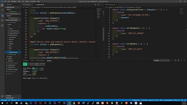 React JS - Jest - Filter Actions смотреть онлайн