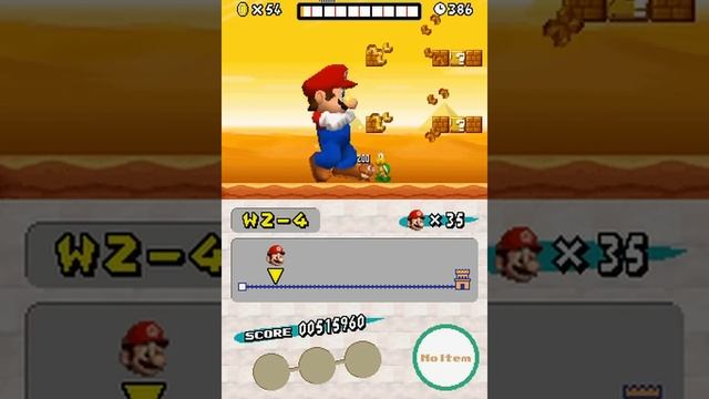 New Super Mario Bros DS #2 — Жаркая Пустыня. ВОДЫ! {NDS} прохождение часть 2 смотреть онлайн