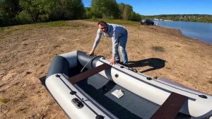 Я КАПИТАН Часть 1 лодка Хатанга 350 мотор Tarpon 9.9 обкатка прогулка по реке идеальный комплект