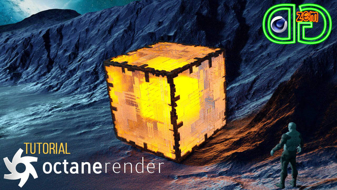 ОКТАН РЕНДЕР Cinema 4D | Как сделать абстрактный ландшафт смотреть онлайн