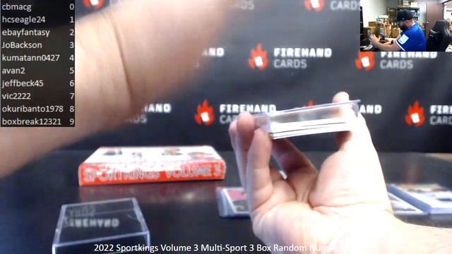 5/27/2023 2022 Sportkings Volume 3 Multi-Sport 3 Box Random Numbers #1 смотреть онлайн