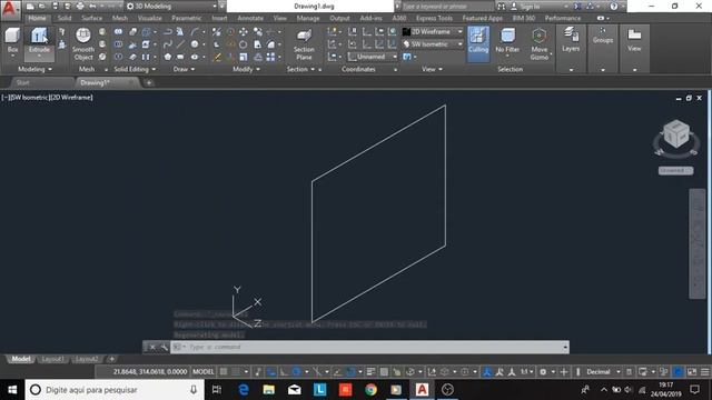 Comando Extrude AutoCAD 3D - 2019 смотреть онлайн