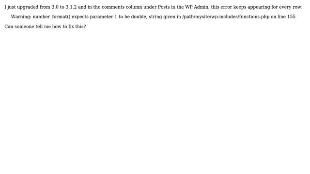 Wordpress: How to fix this PHP warning in WP-Admin after upgrading to 3.1.2? смотреть онлайн