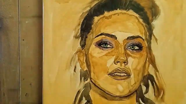 портрет Эмбер Херд маслом смотреть онлайн