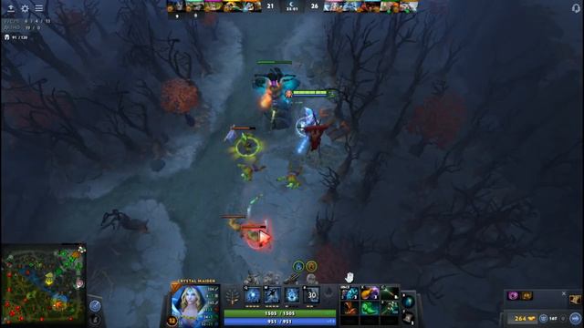 Dota 2: МАЙДЕНЮ НА ЦМКЕ (Crystal Maiden pos 5) смотреть онлайн