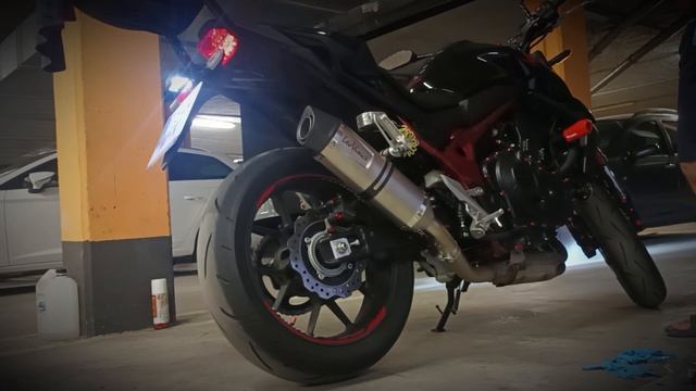 leovince one evo honda Hornet 750cc con y sin dbkiller, sonido brutal смотреть онлайн