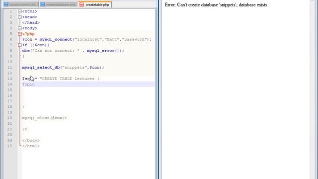 PHP Lesson 34 - Creating Tables in MySQL using PHP смотреть онлайн