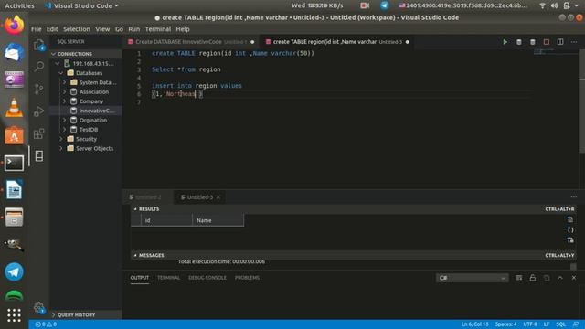 Create,Insert,Delete,Update and Drop the table in SQL server. смотреть онлайн