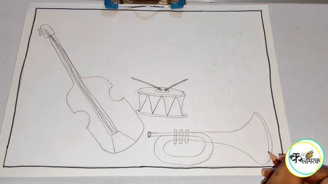 Musical Instruments Drawing/ Musical Instruments for Kids/ Music Drawing смотреть онлайн