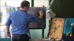 Мастер класс. живопись пейзажа  мастихином